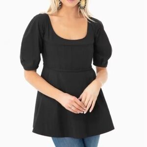 Tuckernuck Black Nealy Blouse